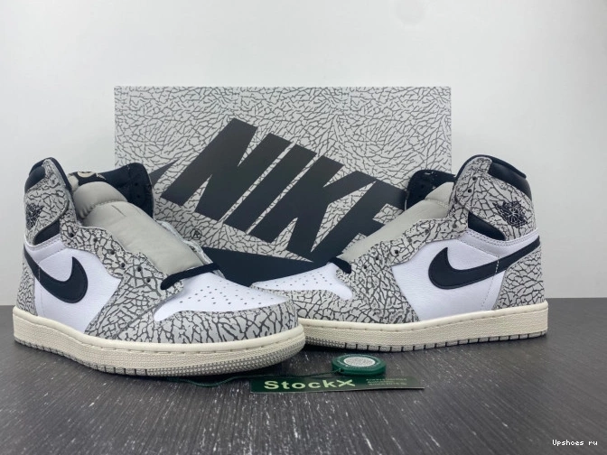 DZ5485-052 High Retro Cement 1 OG Jordan White 0506